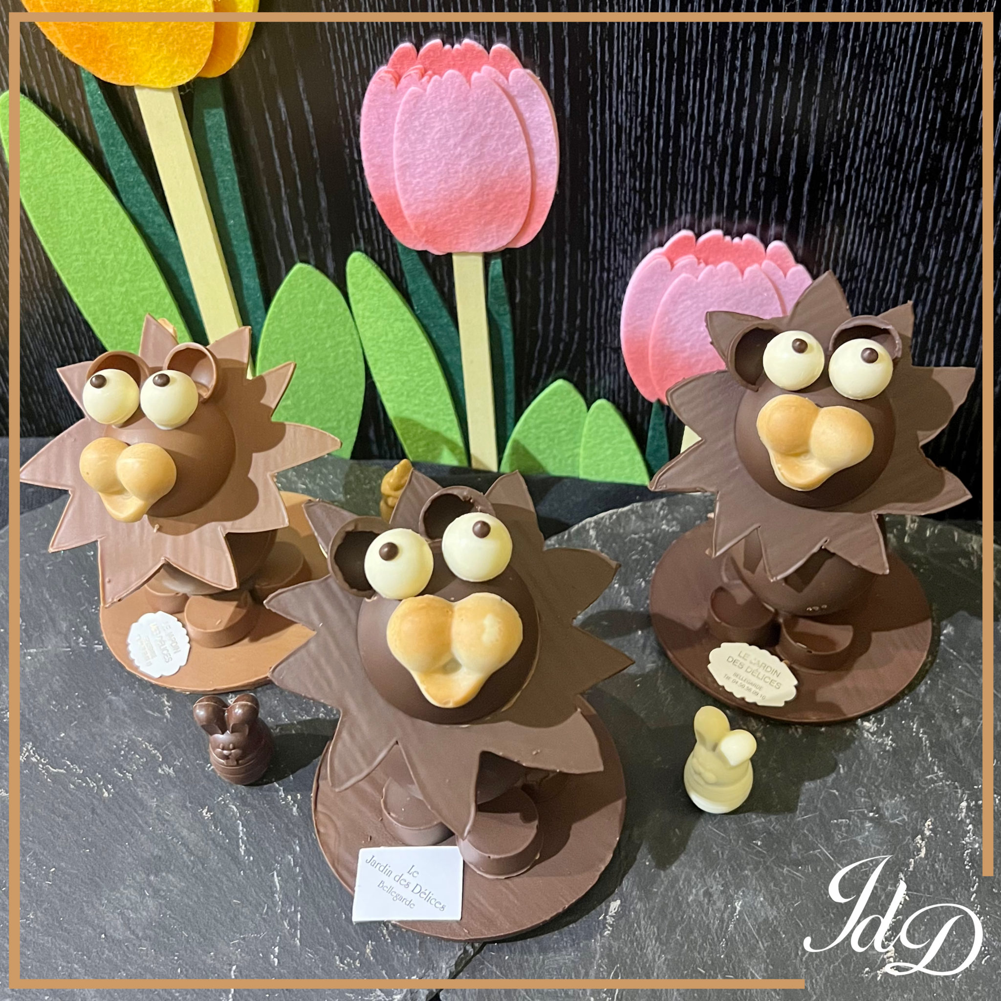 Lion en chocolat - Pâques - Valserhône - Le Jardin des Délices
