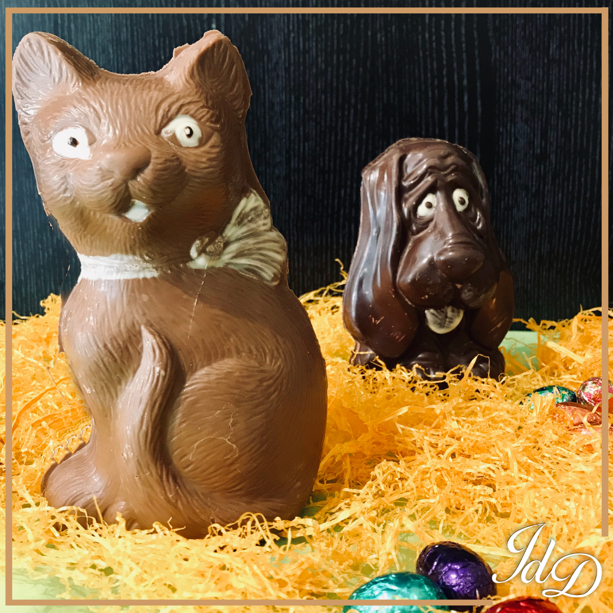 Chien ou Chat en chocolat - Pâques - Valserhône - Le Jardin des Délices